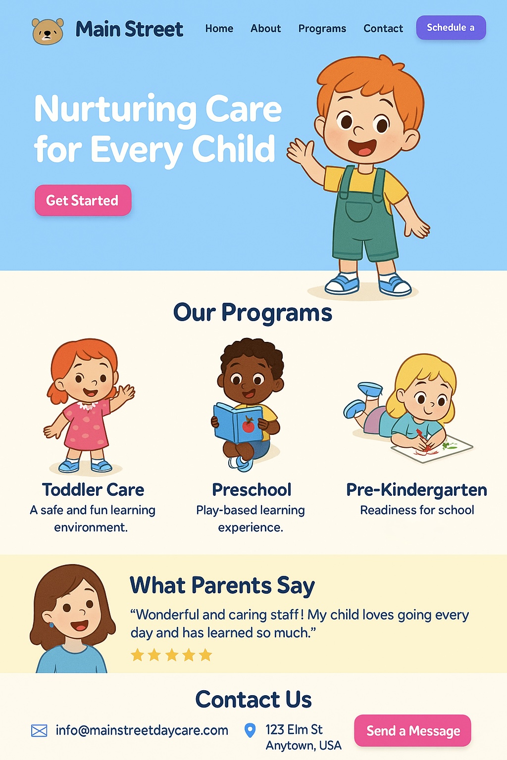 Daycare website