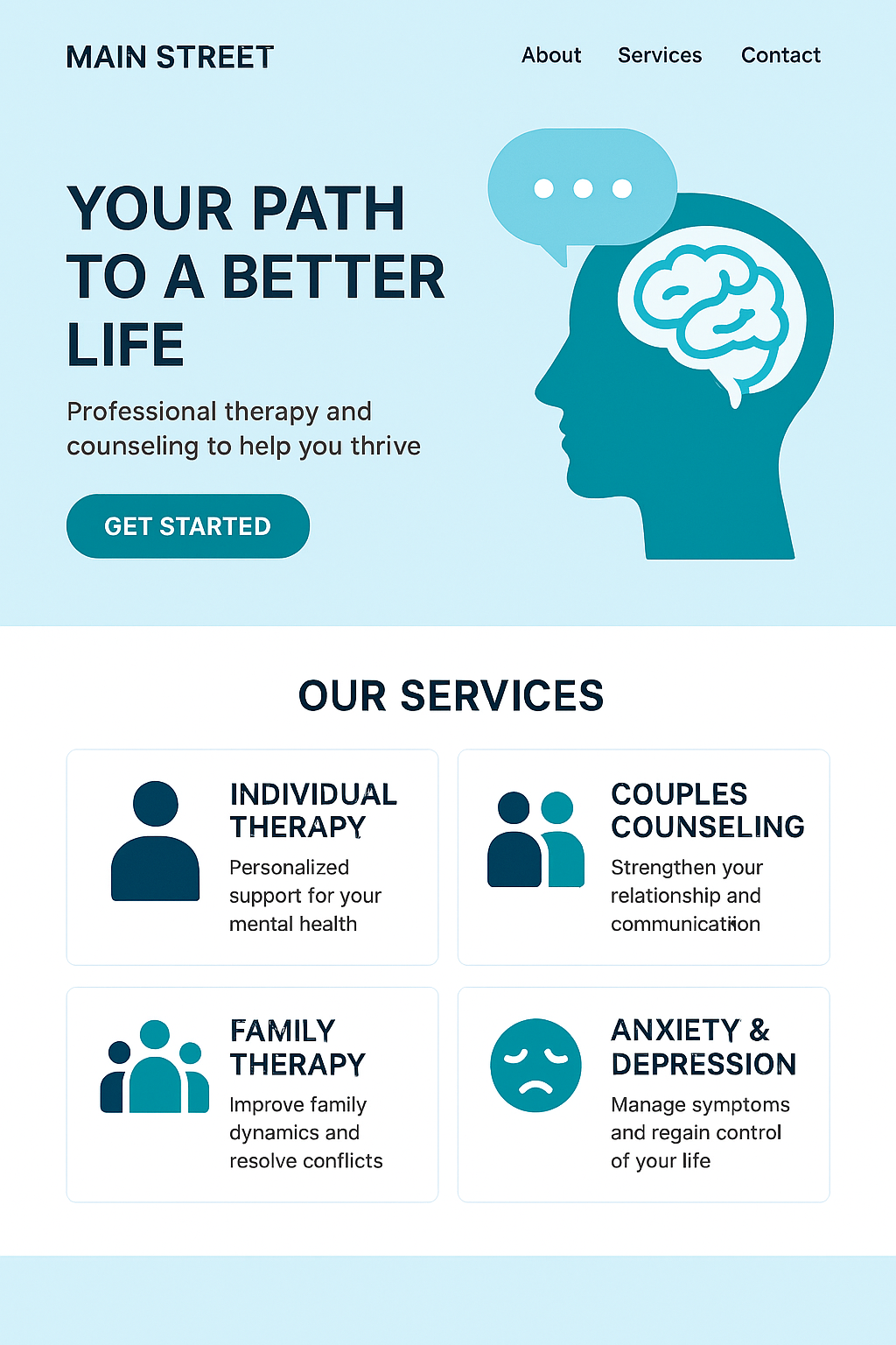 health Care website screenshot